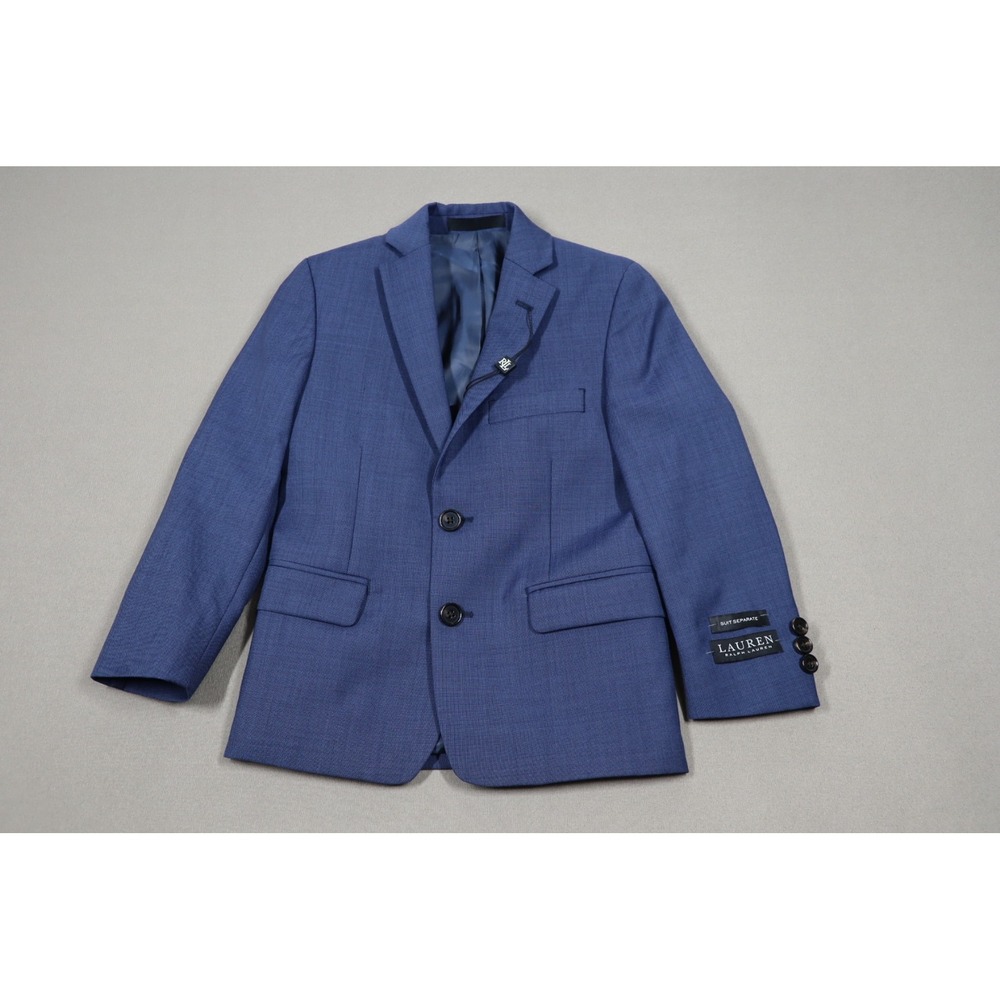 Lauren Ralph Lauren Little Boys Wool Blend Suit Jacket - Light Blue - Size 6